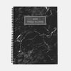 "Marquina" Weekly Planner Hardcover Spiral 8.5 x 11