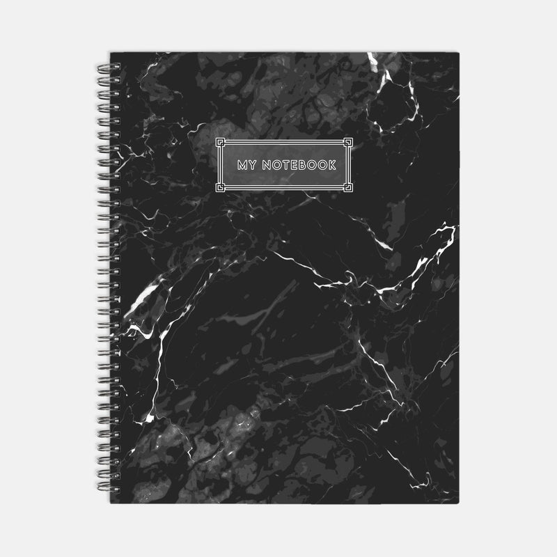 "Marquina" Notebook Softcover Spiral 8.5 x 11