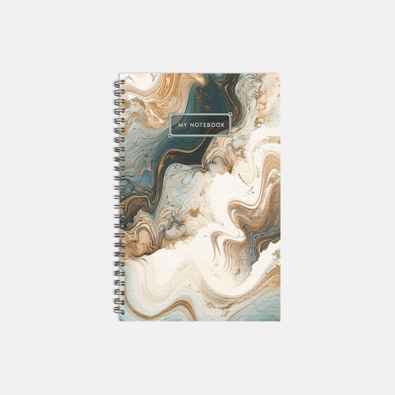 "Baroque" Notebook Softcover Spiral 5.5 x 8.5