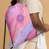 "Bubblegum" Drawstring bag