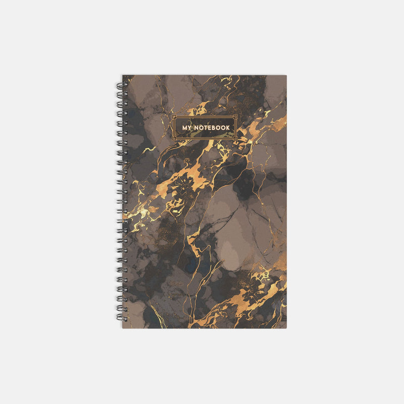 "Bronze" Notebook Softcover Spiral 5.5 x 8.5