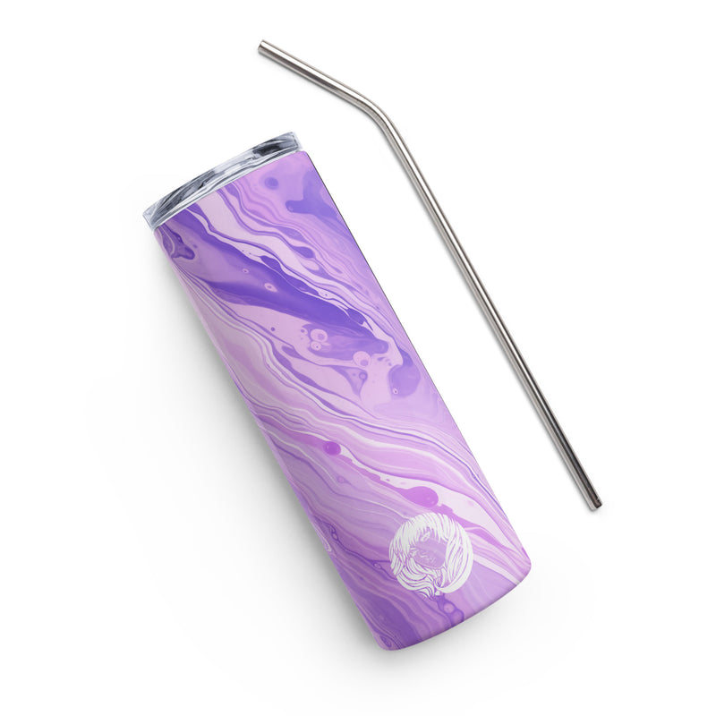 "Lilac" Stainless steel tumbler